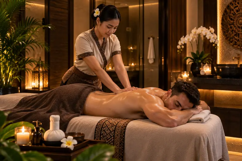 Full body massage in a private room at Loulou Asfar Spa Abu Dhabi